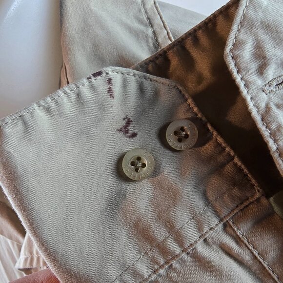 Craghoppers Button Up Shirt Mens Medium Tan Long Sleeve Outdoor Hiking Travel - Picture 8 of 13